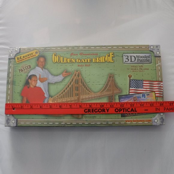 B.C. Bones 3D Wooden Puzzle Golden Gate Bridge - Picture 3 of 8
